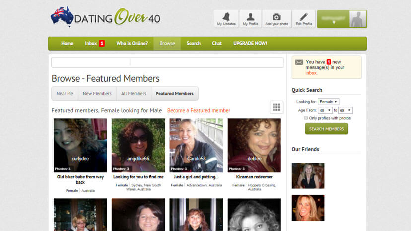 free online dating for over 40s